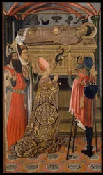 Princesse Eudoxie devant la tombe de Saint Étienne